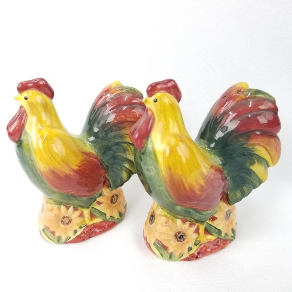 Red Rooster by Artimino Tuscan Salt & Pepper Set